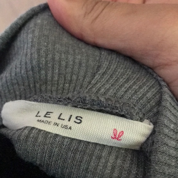 Le Lis open ribbed jersey bell sleeve cardigan - Picture 5 of 5